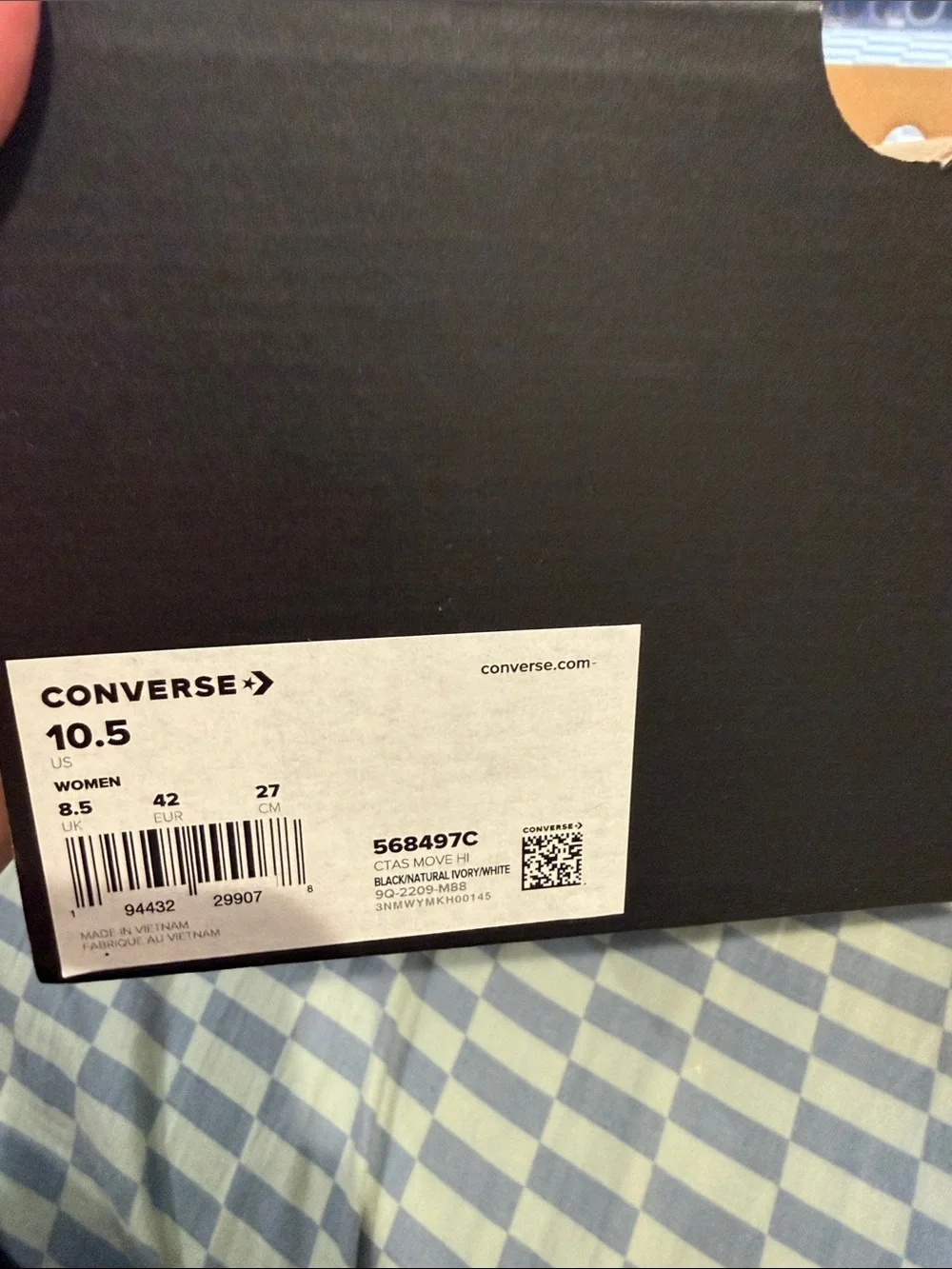 Converse High-Top Platform Sneaker - Black & White